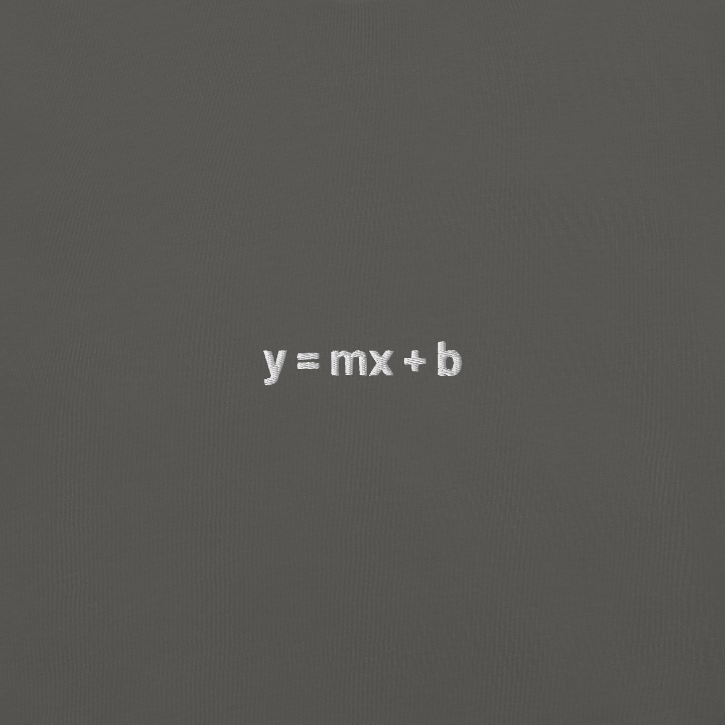 'y = mx + b' embroidered t-shirt