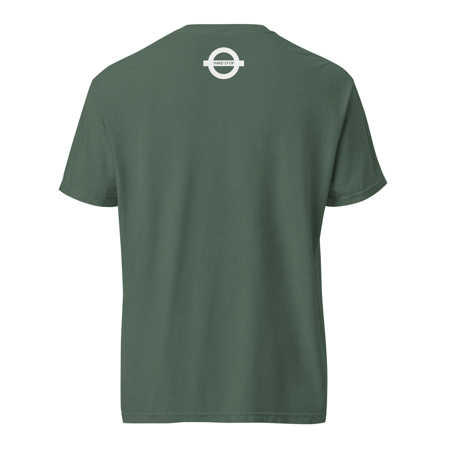 'let's take a step back here.' embroidered t-shirt